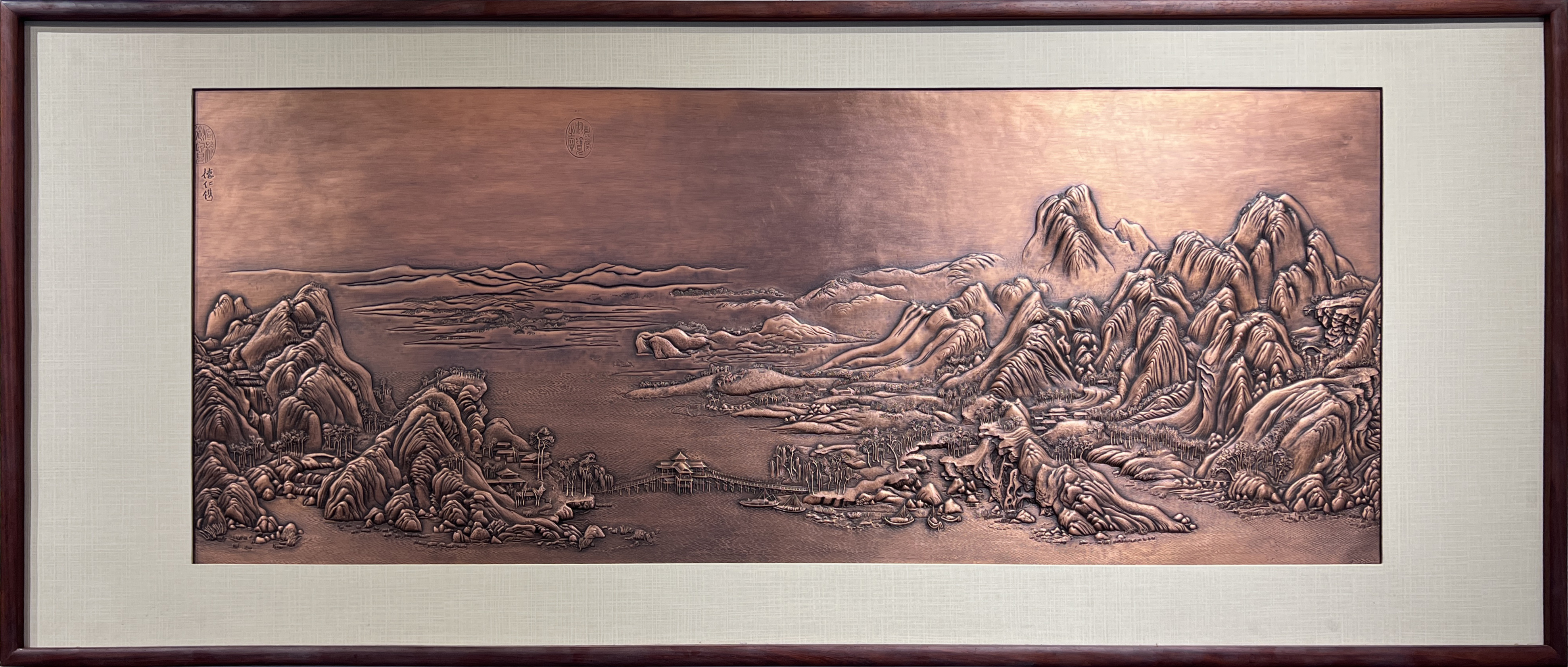 《千里江山图》紫铜壁画
